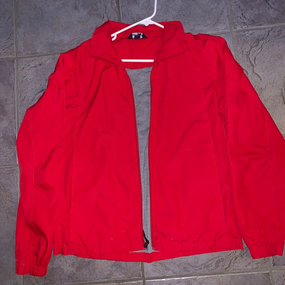 Red Windbreaker / Coach's Jacket